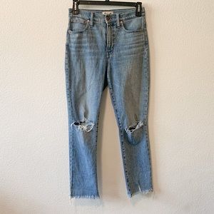 Madewell ‘Perfect Vintage’ Distressed Cropped Jean